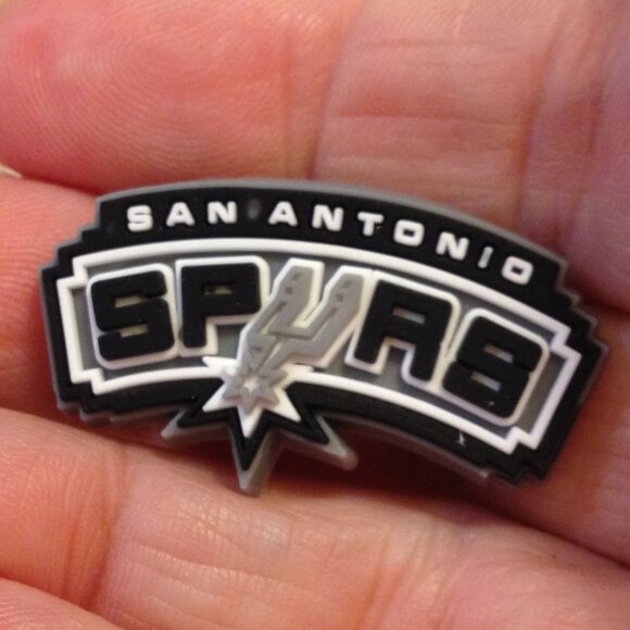 San Antonio Spurs,  Basketball, NBA, Sports Shoe Charm for CROCS *2/$8!  3/$10! - Picture 1 of 2